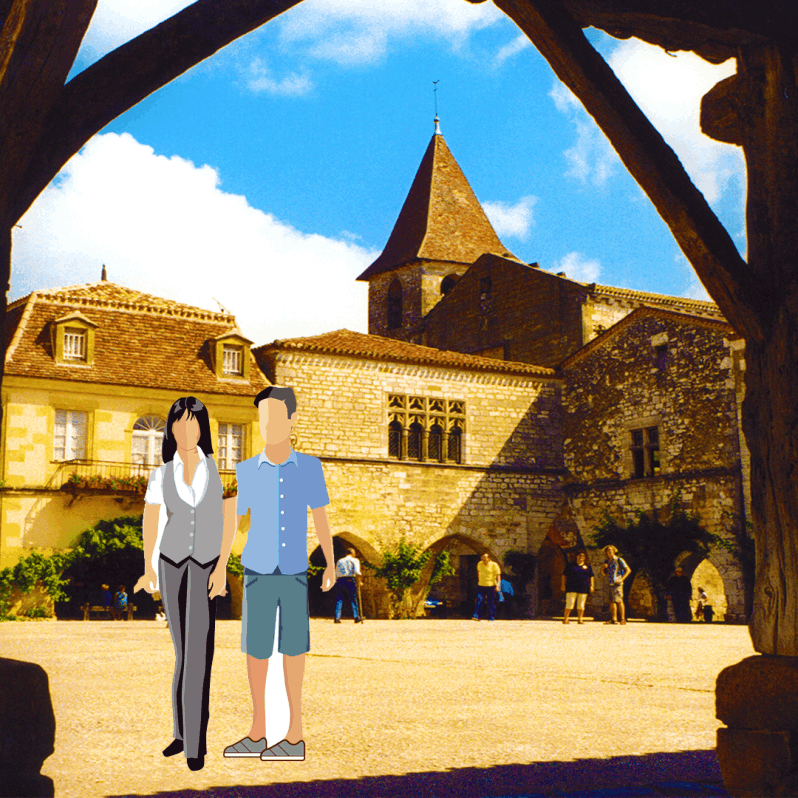 Couples travelling in France