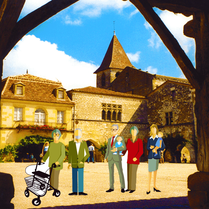 Family Groups travelling in France