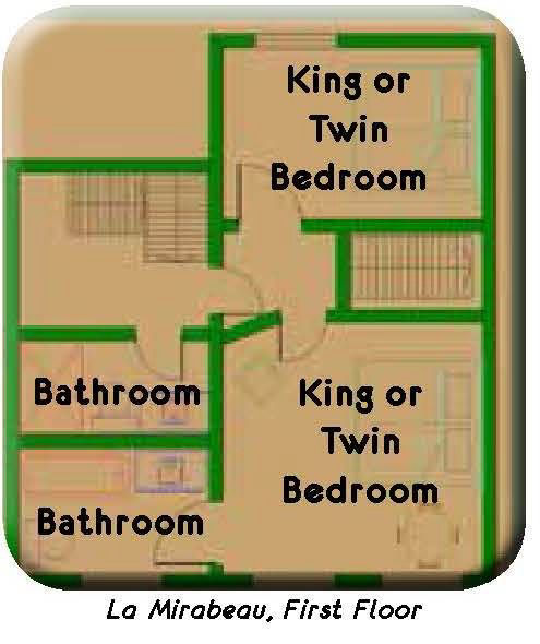 Loire Valley Villa La Mirabeau First Floor Plan