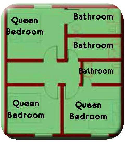 Dordogne Cottage Le Séjour First Floor Plan