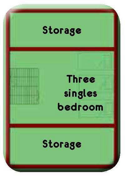 Dordogne Cottage Le Séjour Top Floor Plan