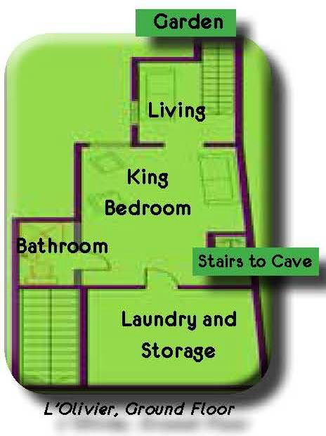 Provence Luxury Villa L'Olivier Ground Floor Plan
